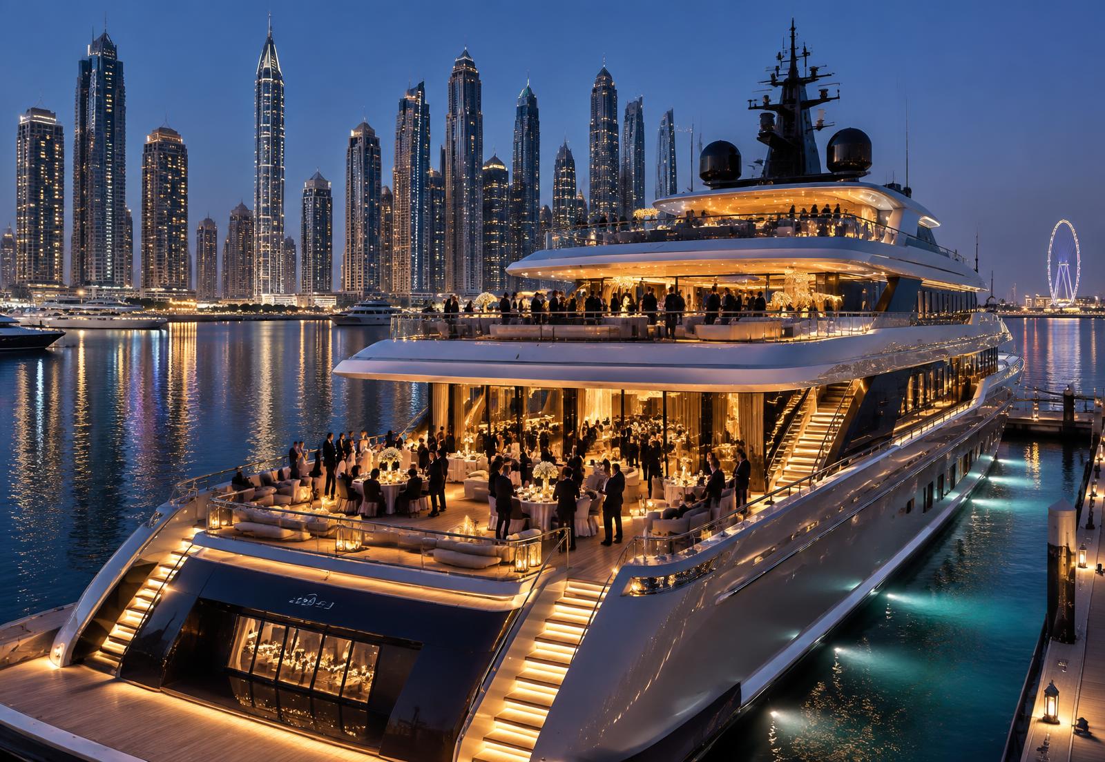 Dubai Marina cruise and live event operations
